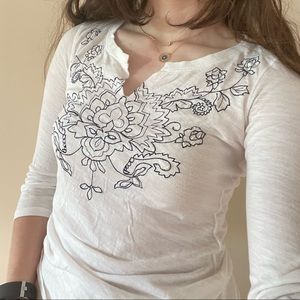 Lucky brand white tee, size XS